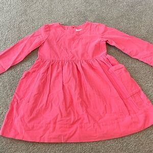 Hanna Andersson pink corduroy dress. Size 6.